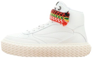 (Women) Lanvin Leather High-Top Sneakers 'White' FW-SKLK04-ADRI-P2300 (Women) Lanvin Leather High-Top Sneakers 'White' FW-SKLK04-ADRI-P2300