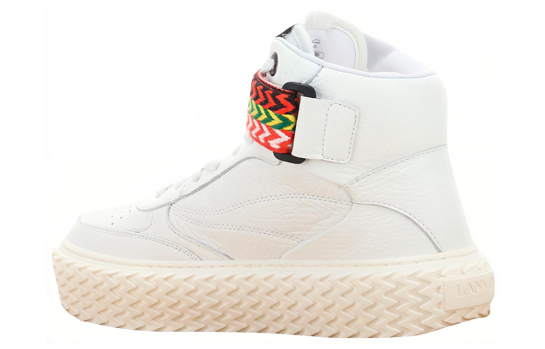 Lookbook (W) Lanvin Leren Hoge Sneakers ''Wit'' FW-SKLK04-ADRI-P2300