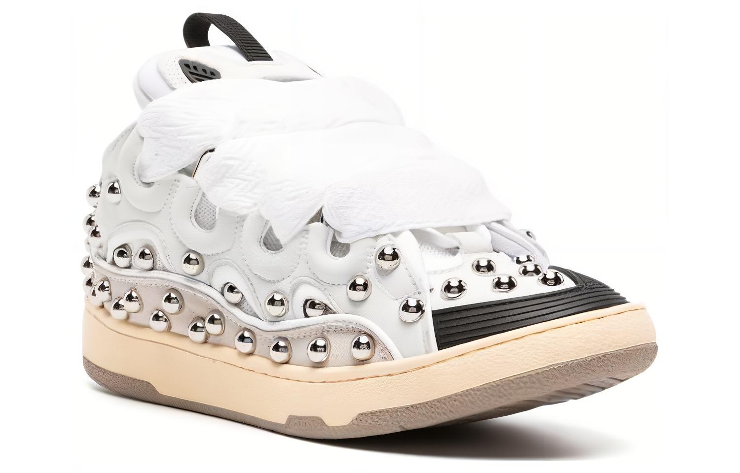 (W) Lanvin Leather Low-Top Sneaker 'White CMFT Strap' 圖 2