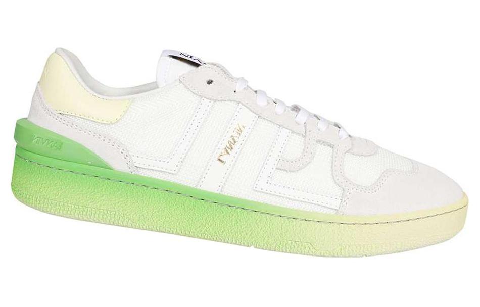 (W) Lanvin Leather Low Top Sneaker 'White Green' 圖 2