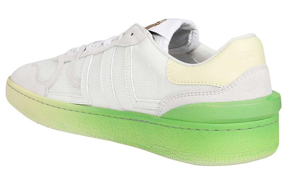 (W) Lanvin Leather Low Top Sneaker 'White Green' 圖 4