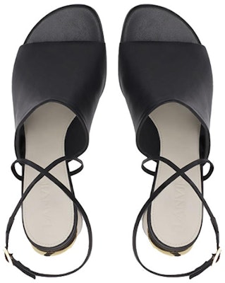 (Women) Lanvin Leather Open-Toe Block Heel Sandal 'Black' FW-SASM02-NAPA-A2310M1 Shop (Women) Lanvin Leather Open-Toe Block Heel Sandal 'Black' FW-SASM02-NAPA-A2310M1
