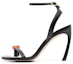 Buy (W) Lanvin Leder Open-Toe Schnallen High-Heels ''Schwarz'' FW-SASS0I-RIVE-E2310