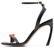 (Women) Lanvin Leather Open-Toe Buckle High-Heels 'Black' FW-SASS0I-RIVE-E2310 (Women) Lanvin Leather Open-Toe Buckle High-Heels 'Black' FW-SASS0I-RIVE-E2310