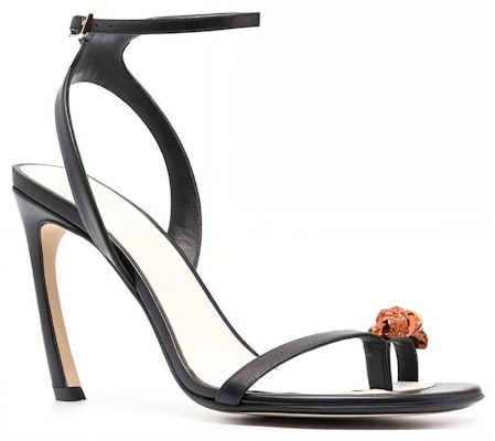 (W) Lanvin Tumit Tinggi Kulit Terbuka 'Hitam' dengan Gesper FW-SASS0I-RIVE-E2310 Order (W) Lanvin Tumit Tinggi Kulit Terbuka 'Hitam' dengan Gesper FW-SASS0I-RIVE-E2310