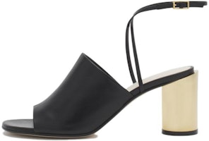 (Women) Lanvin Leather Open-Toe Block Heel Sandal 'Black' FW-SASM02-NAPA-A2310M1 (Women) Lanvin Leather Open-Toe Block Heel Sandal 'Black' FW-SASM02-NAPA-A2310M1