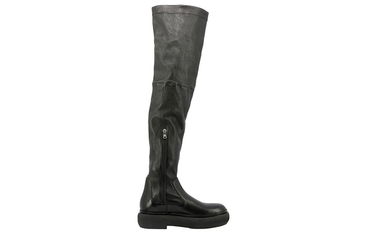 (W) Lanvin Leather Over-the-Knee Boots 'Black' 圖 2