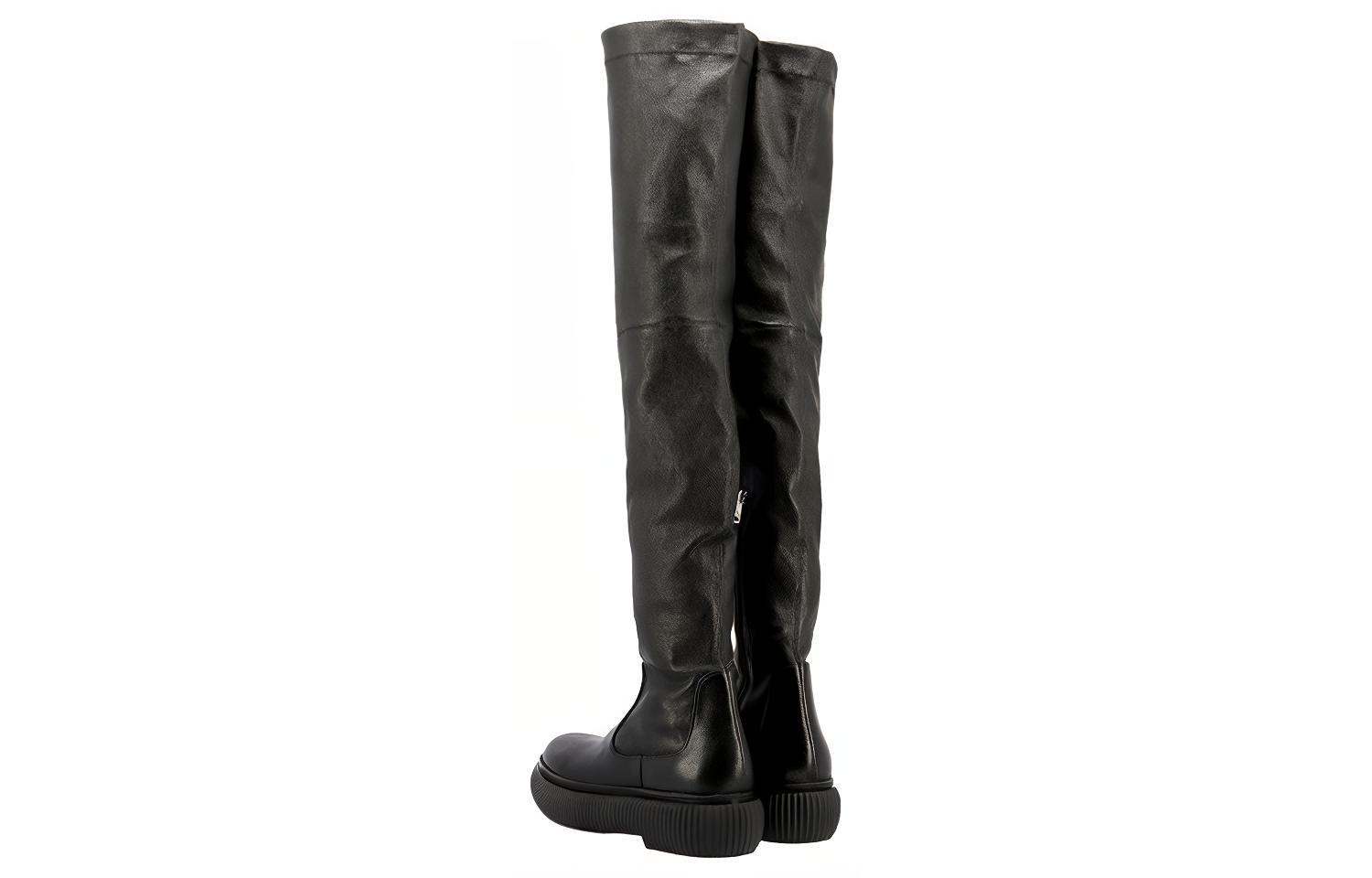 (W) Lanvin Leather Over-the-Knee Boots 'Black' 圖 4