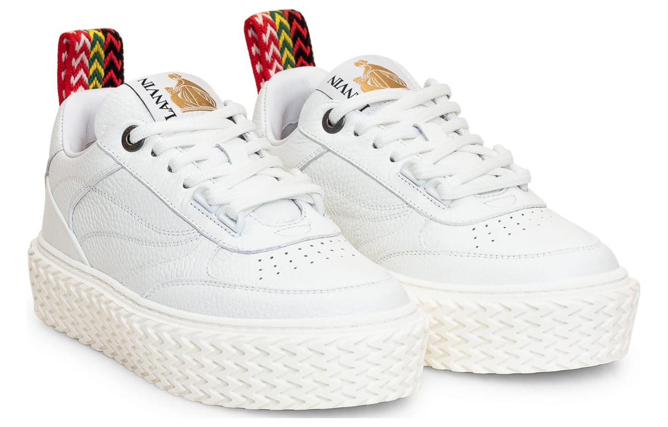 Order (W) 兰文白色圆头系带皮革时尚运动鞋 FW-SKLK03-ADRI-P2300