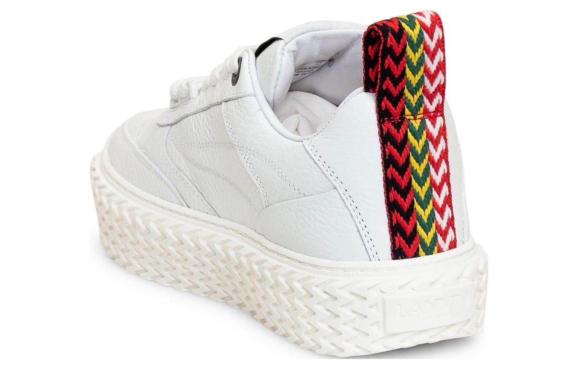 Shop (W) 兰文白色圆头系带皮革时尚运动鞋 FW-SKLK03-ADRI-P2300