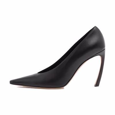 (W) Lanvin Leather Slip-On 'Fashion CMFT Stiletto Black'