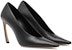 (W) Lanvin Kasut Kulit Slip-On 'Stiletto Fesyen Selesa Hitam' FW-PUSP00-NAPA-P2310
