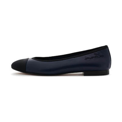 (W) Lanvin Leather Slip-On 'Navy Ballet'