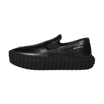 (W) Lanvin Leather Slip-On Low Top 'Black'
