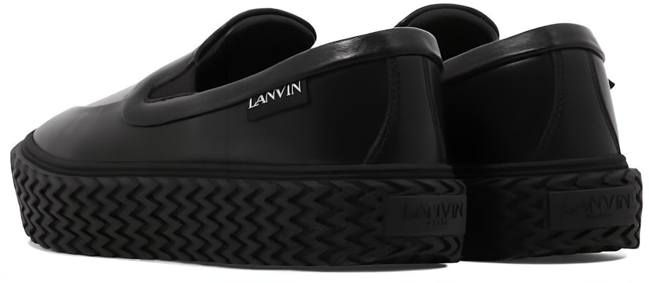(W) Lanvin 黑色皮革低帮一脚蹬休闲鞋 FW-SKLK02-NAPA-P2310 Shop (W) Lanvin 黑色皮革低帮一脚蹬休闲鞋 FW-SKLK02-NAPA-P2310
