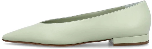 (Women) Lanvin Leather Square Toe Slip-On 'Green' FW-BASB00-NAPA-401 (Women) Lanvin Leather Square Toe Slip-On 'Green' FW-BASB00-NAPA-401