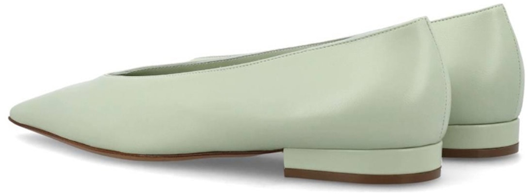 (Women) Lanvin Leather Square Toe Slip-On 'Green' FW-BASB00-NAPA-401 Shop (Women) Lanvin Leather Square Toe Slip-On 'Green' FW-BASB00-NAPA-401