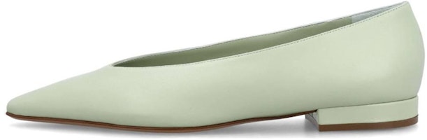 (Women) Lanvin Leather Square Toe Slip-On 'Green' FW-BASB00-NAPA-401 (Women) Lanvin Leather Square Toe Slip-On 'Green' FW-BASB00-NAPA-401