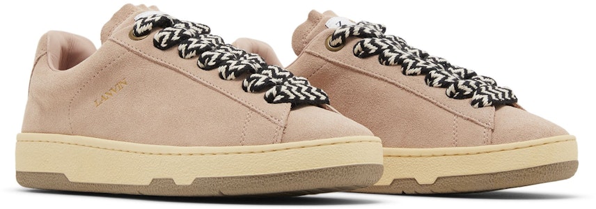 Lanvin浪凡 皮革 圓頭綁帶 低幫 板鞋 女款 粉色 Cheap Lanvin浪凡 皮革 圓頭綁帶 低幫 板鞋 女款 粉色