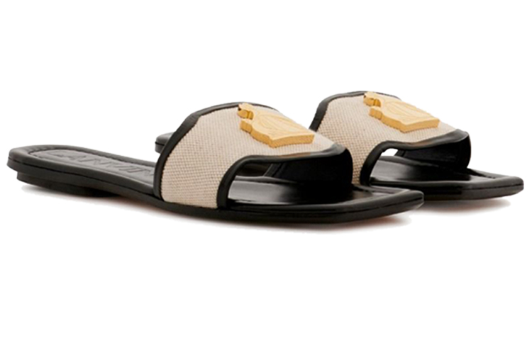 (W) Lanvin Logo Sandal 'Black' 圖 3
