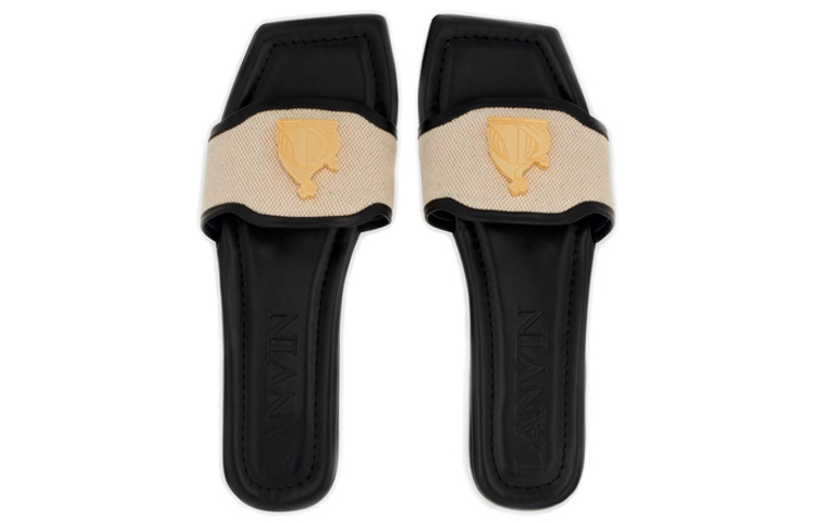 (W) Lanvin Logo Sandal 'Black' 圖 5