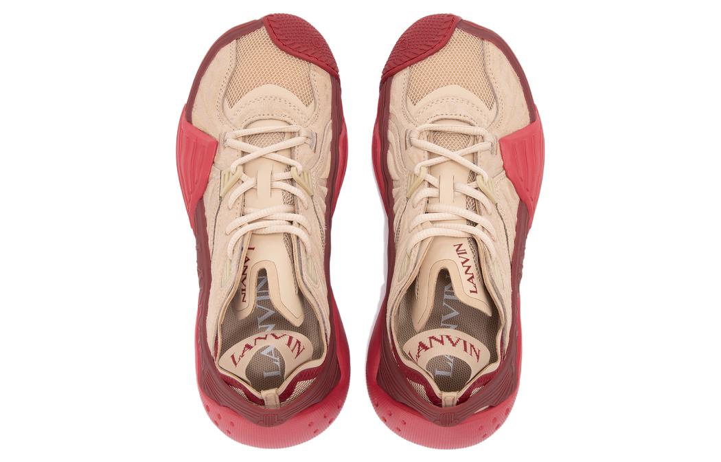 (W) Lanvin Low-Top Bungee Lace-Up 'Light Yellow Grey' 圖 3