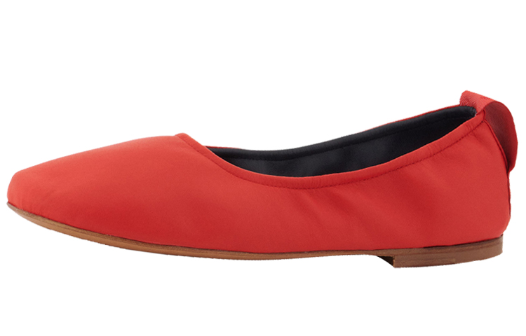 (W) Lanvin Nappa Ballet Flat 'Red'
