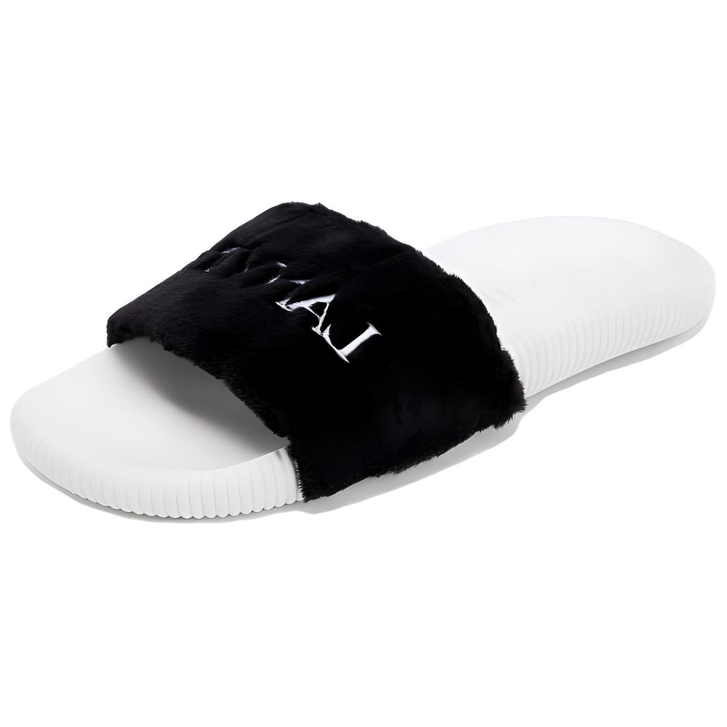 (Women) Lanvin Panda Series Slip-On Slides Black White FW-SAVS00-PNDA-H210010