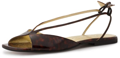 (Women) Lanvin RITA 'Dark Brown Leather Sandal' FW-SAGS06-TORT-E21614 (Women) Lanvin RITA 'Dark Brown Leather Sandal' FW-SAGS06-TORT-E21614