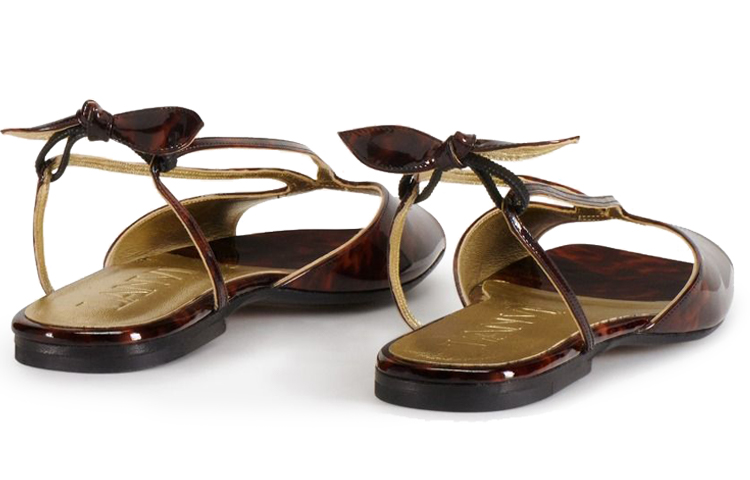 (W) Lanvin RITA 'Dark Brown Leather Sandal' 圖 2