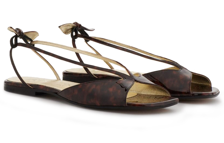 (W) Lanvin RITA 'Dark Brown Leather Sandal' 圖 3