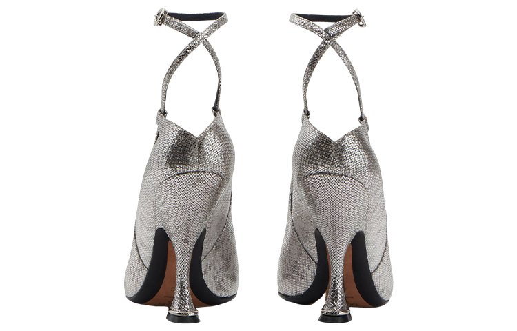 (W) Lanvin Rita 'Silver Leather Pointed Heels' 圖 4