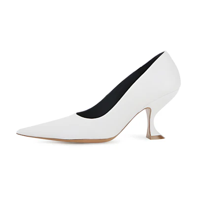 (W) Lanvin RITA High Heel 'White Leather'