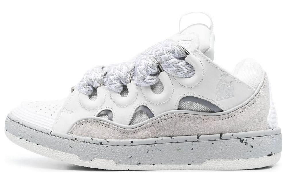 (Women) Lanvin Round Toe Lace-Up Low Top 'White' FWSKDK02DOTSP231300