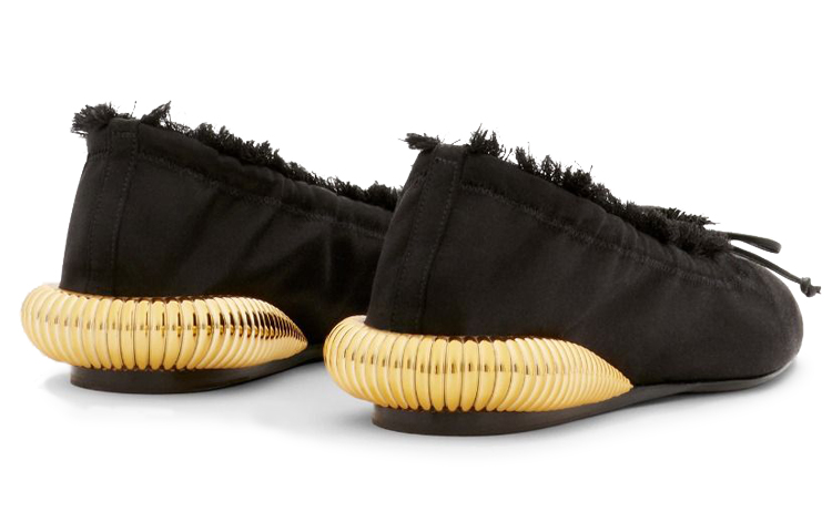 (W) Lanvin Satin Flat 'Black' 圖 4