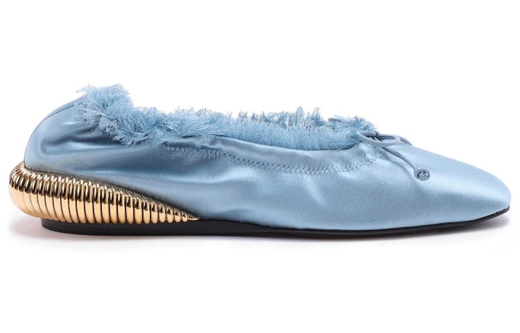 (W) Lanvin Satin Flats 'Denim Blue' 圖 2