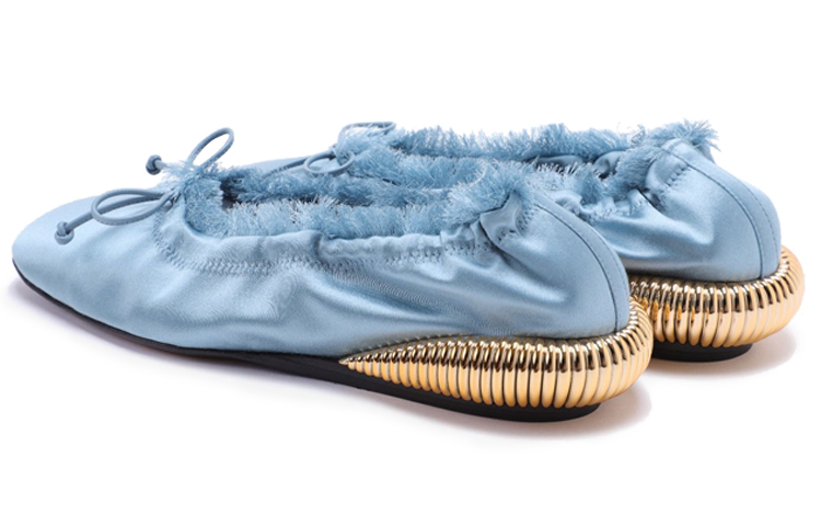 (W) Lanvin Satin Flats 'Denim Blue' 圖 3