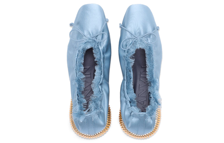 (W) Lanvin Satin Flats 'Denim Blue' 圖 5