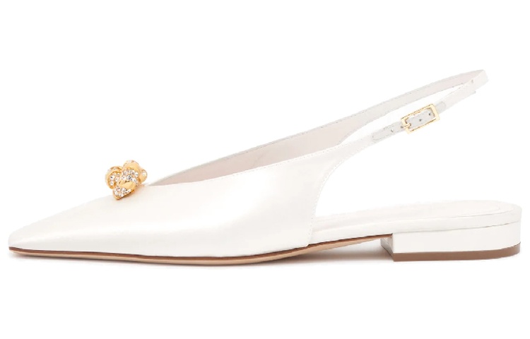 Buy (W) Lanvin 摇摆拖鞋 '绸缎白' FW-BASS06-RASO-P2300