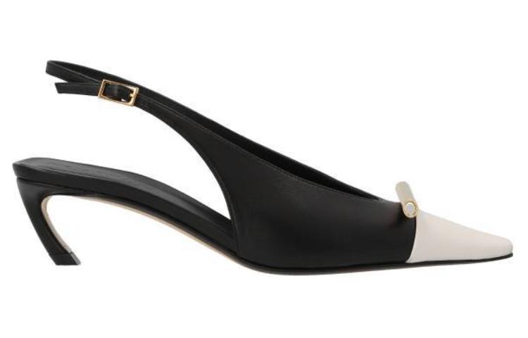 Order (W) Stiletto Lanvin de Piel de Oveja con Hebilla 'Moda Negra' FW-PUSP08-NAPA-P23B104