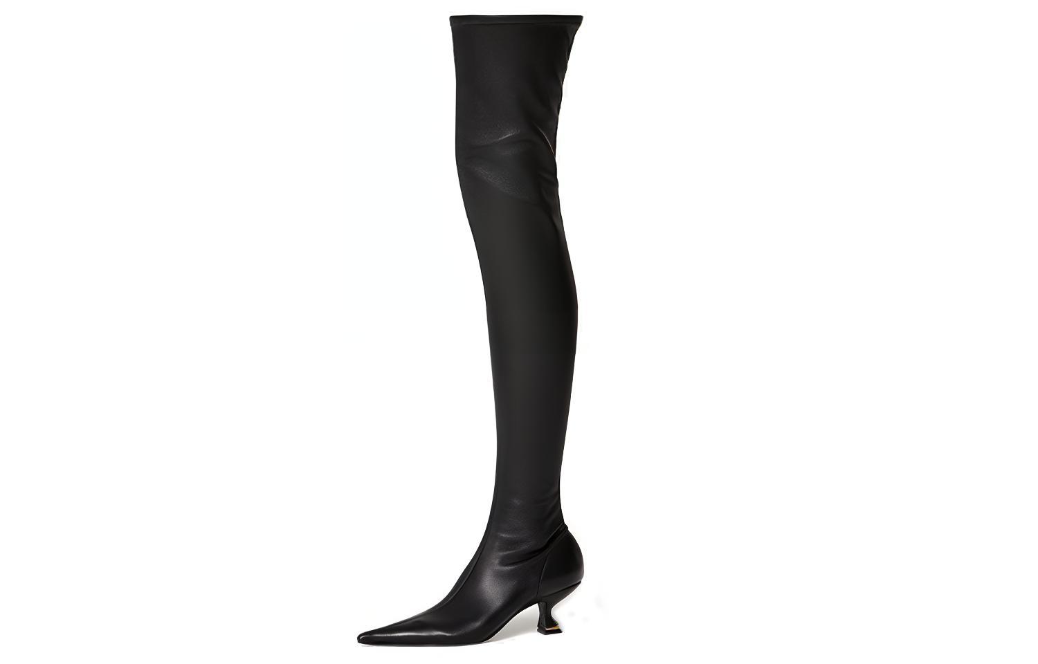 (Women) Lanvin Sheepskin Elegant Boot 'Black' FW-BOGF00-NSTR-A2110