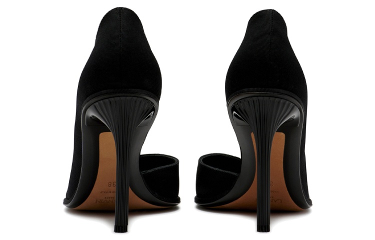 Shop (W) Lanvin Zapato de Tacón Slip-On 'Moda Negra' FW-PURP00-GROG-A2210