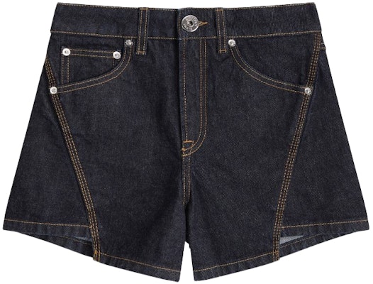 (W) Lanvin SS21 字母印花拼接縫線牛仔短褲 女款 藍色 RW-TR0164-D021-A2129 Buy (W) Lanvin SS21 字母印花拼接縫線牛仔短褲 女款 藍色 RW-TR0164-D021-A2129