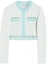 Order (W) Lanvin SS22 Chaqueta Tweed Recortada de Manga Larga Azul Claro. RW-CA0017-K401-P22