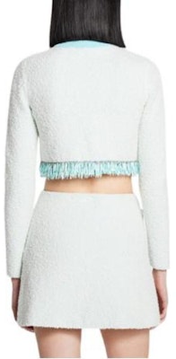 (W) Lanvin SS22 Chaqueta Tweed Recortada de Manga Larga Azul Claro. RW-CA0017-K401-P22 Shop (W) Lanvin SS22 Chaqueta Tweed Recortada de Manga Larga Azul Claro. RW-CA0017-K401-P22