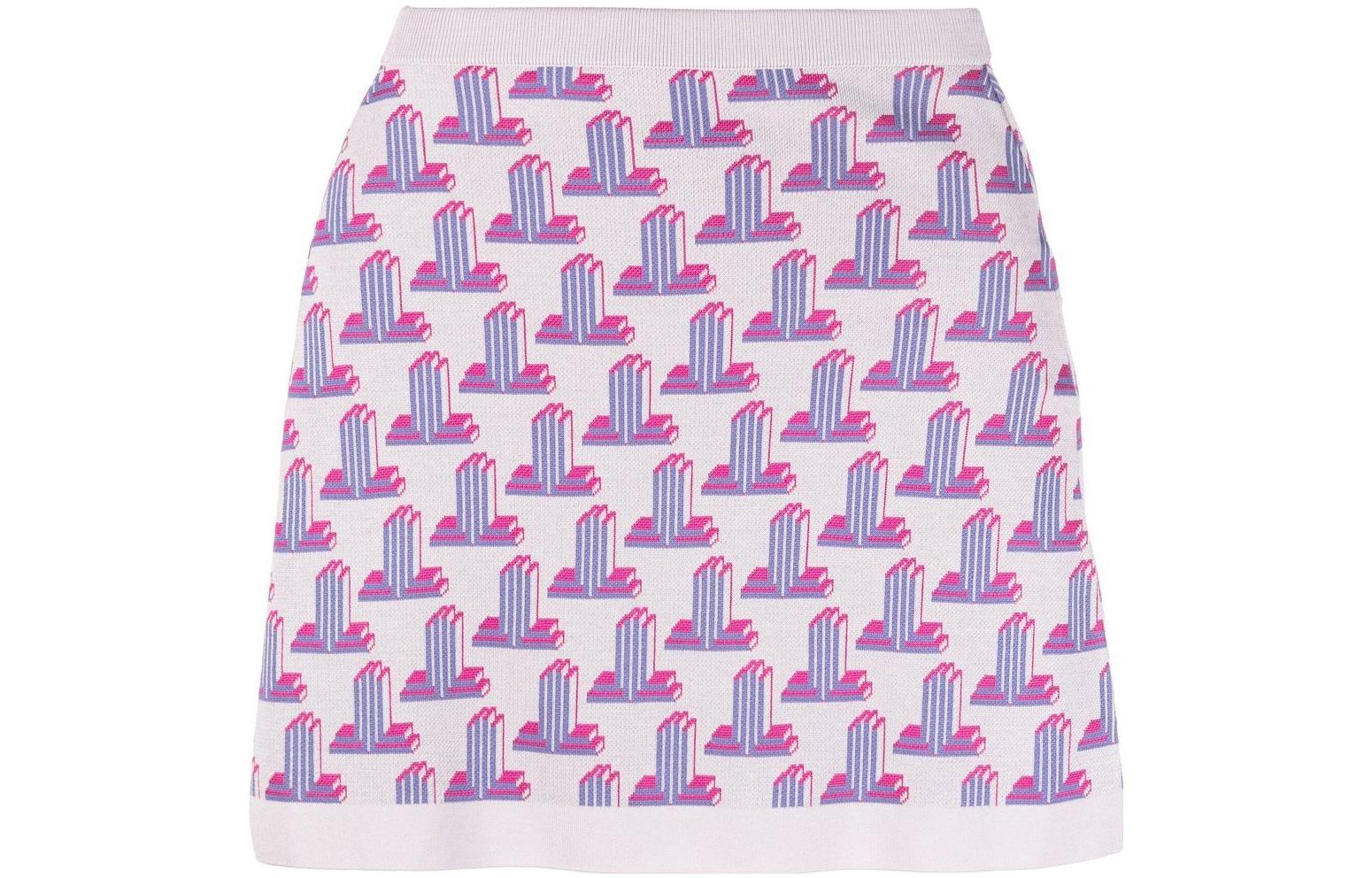 Order (W) Lanvin SS22 Rok Mini Motif Geometris Rok Santai. RW-ST0042-K005-P2207