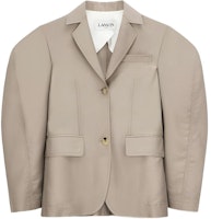 (Women) Lanvin SS22 Solid Color Casual Blazer Jacket. RW-JA734U-4197-E20081 (Women) Lanvin SS22 Solid Color Casual Blazer Jacket. RW-JA734U-4197-E20081