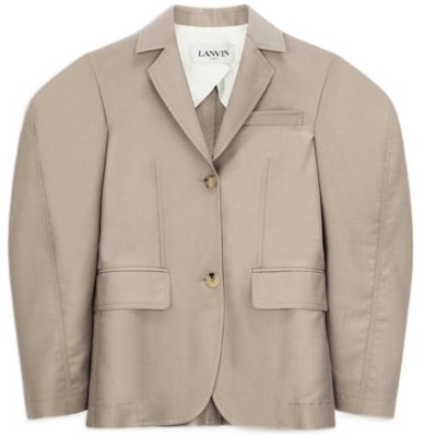 (W) Lanvin SS22 Chaqueta Blazer Casual de Color Sólido. RW-JA734U-4197-E20081 Order (W) Lanvin SS22 Chaqueta Blazer Casual de Color Sólido. RW-JA734U-4197-E20081