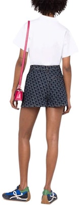 (W) Lanvin SS22 Shorts Denim Mini Azules con Logo Columna Estampado Total. RW-TR0115-D041-P22-29 Purchase (W) Lanvin SS22 Shorts Denim Mini Azules con Logo Columna Estampado Total. RW-TR0115-D041-P22-29