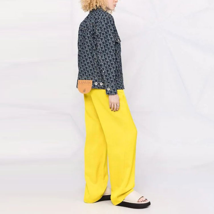 Purchase (W) Chaqueta Vaquera Gris Azul Lanvin SS22 con Logo Clásico. RW-JA0092-D041-P2229